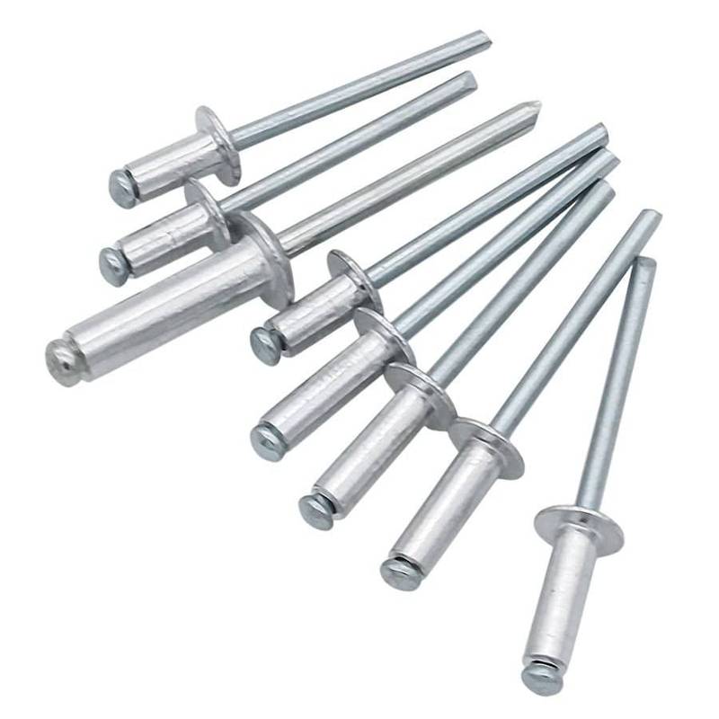 Rivet Open End Flat Round Dome Head Pop Blind Rivets GB 12618 50501008(aluminum-iron)-4 Rivet Open End Flat Round Dome Head Pop Blind Rivets GB 12618 50501008(aluminum-iron)-4
