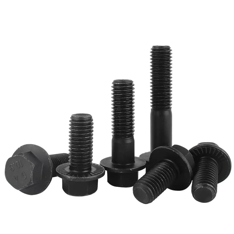 Bolts Hex Flange DIN6921 Class 8.8 Carbon Steel 10B21 Black-2 Bolts Hex Flange DIN6921 Class 8.8 Carbon Steel 10B21 Black-2