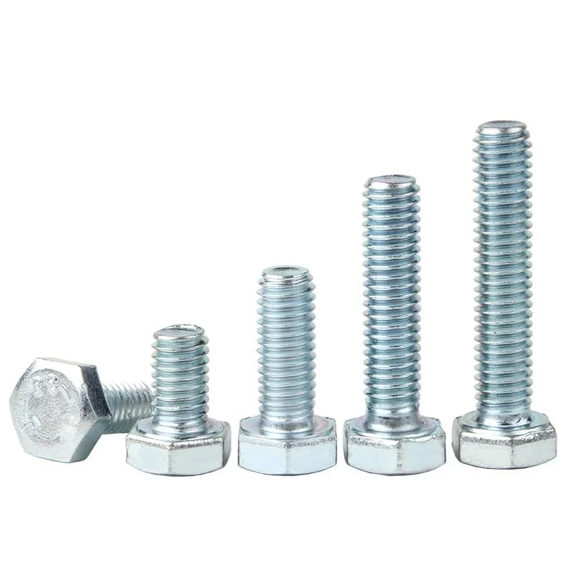 Bolts Hex Head Fully Threaded DIN933 Class8.8 Blue White Zinc Plated-1 Bolts Hex Head Fully Threaded DIN933 Class8.8 Blue White Zinc Plated-1