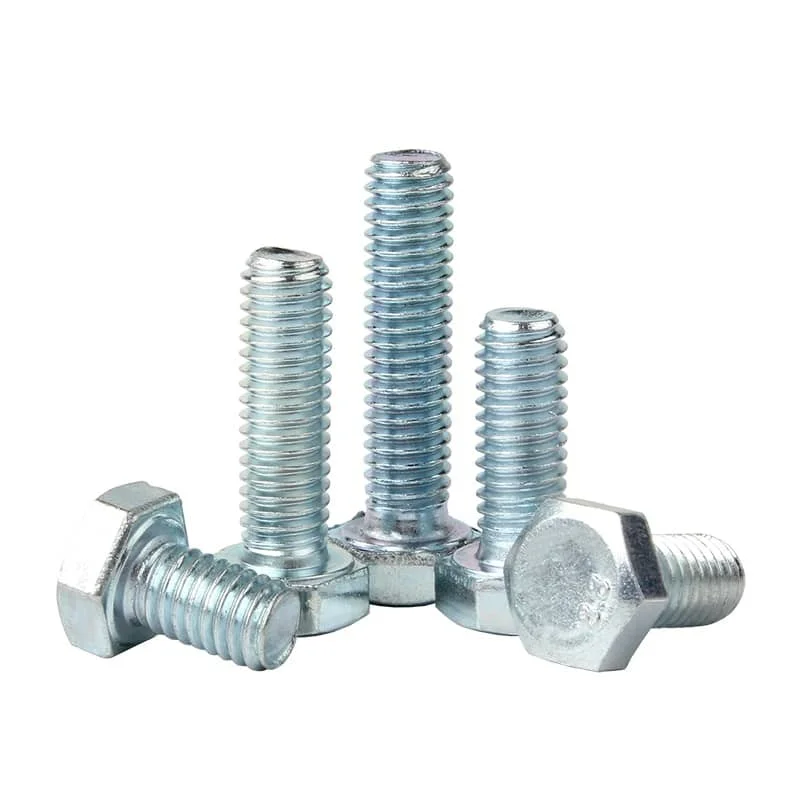 Bolts Hex Head Fully Threaded DIN933 Class8.8 Blue White Zinc Plated-2 Bolts Hex Head Fully Threaded DIN933 Class8.8 Blue White Zinc Plated-2