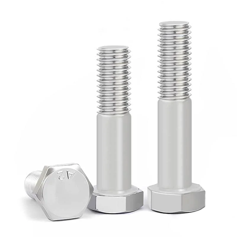 DIN931 Hex Head Bolts Half Thread A2 Stainless Steel 304-2 DIN931 Hex Head Bolts Half Thread A2 Stainless Steel 304-2