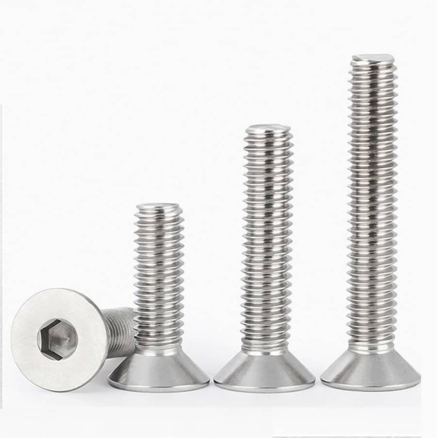 Machine Screws Hex Socket Flat Head Cap DIN7991 Stainless Steel 304-1 Machine Screws Hex Socket Flat Head Cap DIN7991 Stainless Steel 304-1
