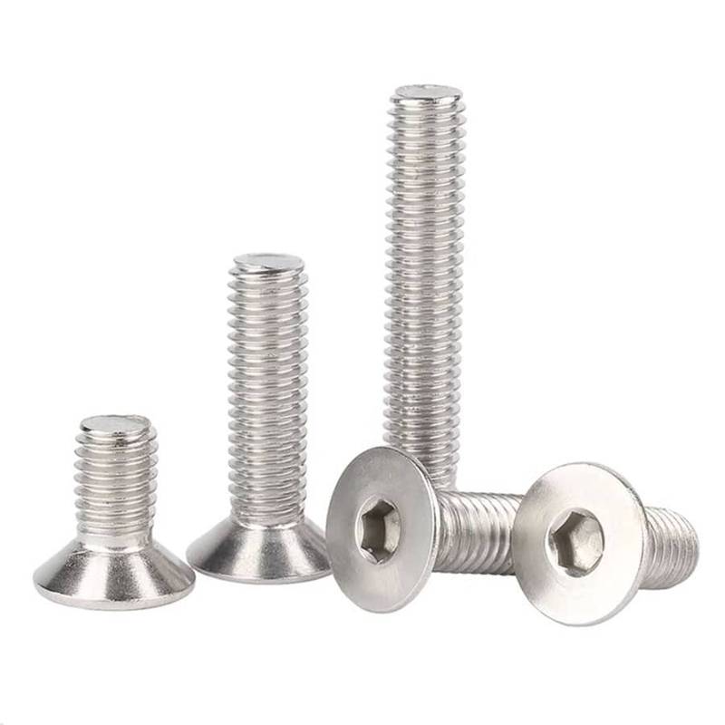 Machine Screws Hex Socket Flat Head Cap DIN7991 Stainless Steel 316-1 Machine Screws Hex Socket Flat Head Cap DIN7991 Stainless Steel 316-1