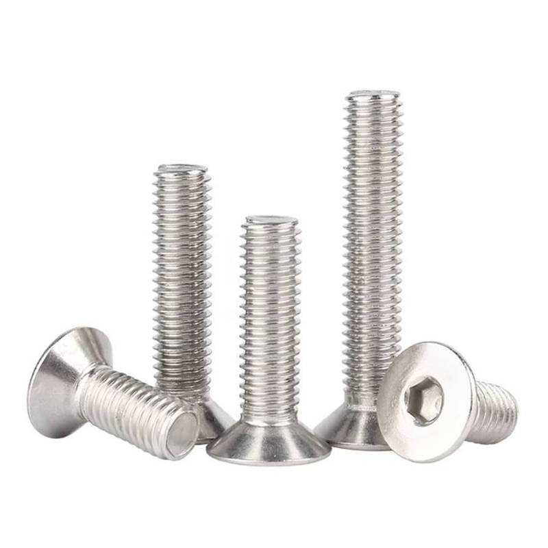 Machine Screws Hex Socket Flat Head Cap DIN7991 Stainless Steel 316-2 Machine Screws Hex Socket Flat Head Cap DIN7991 Stainless Steel 316-2