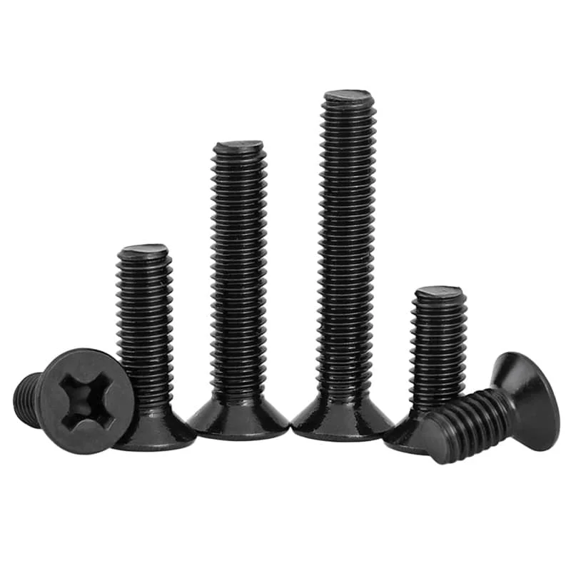Machine Screws Phillips Flat Head DIN965 Carbon Steel 1008-2 Machine Screws Phillips Flat Head DIN965 Carbon Steel 1008-2