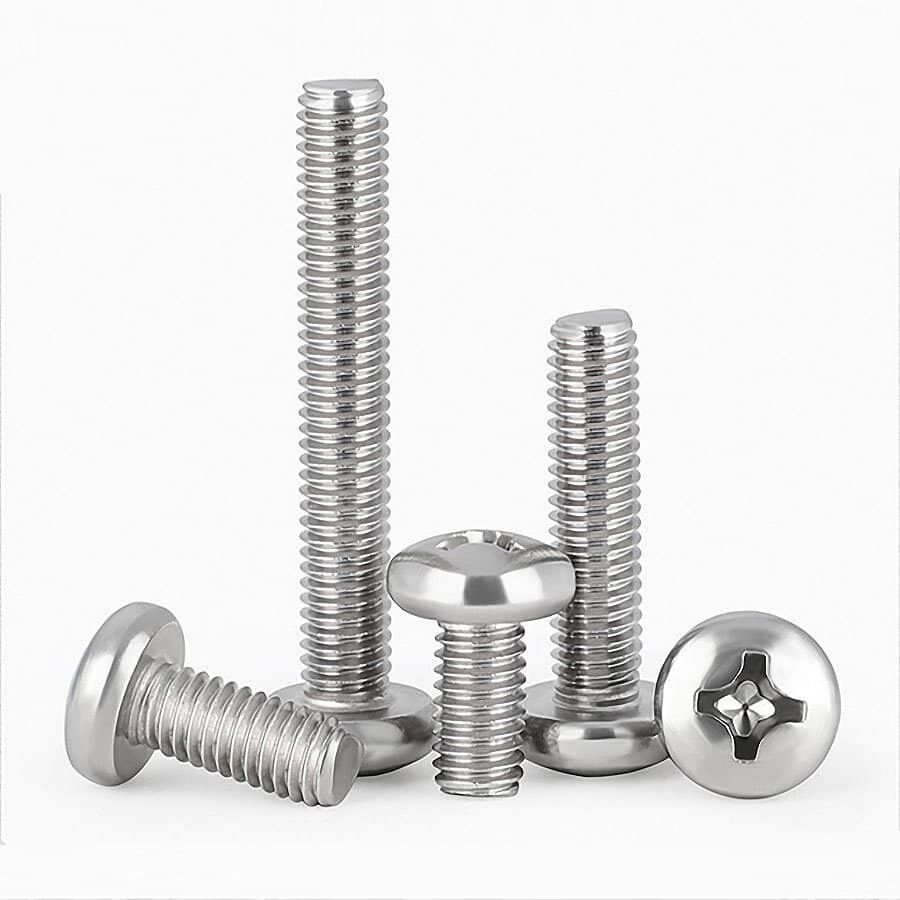 Machine Screws Phillips Pan Head GB823 Stainless Steel 304-2 Machine Screws Phillips Pan Head GB823 Stainless Steel 304-2
