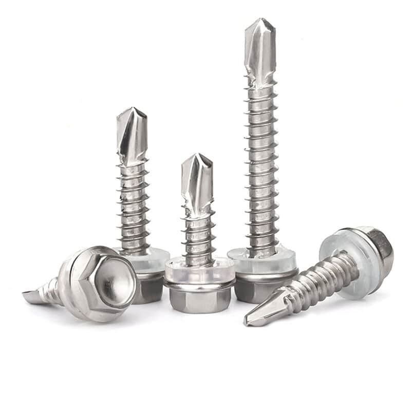 Self drilling Screws Hex Washer Head DIN7504K Stainless Steel 304-1 Self drilling Screws Hex Washer Head DIN7504K Stainless Steel 304-1