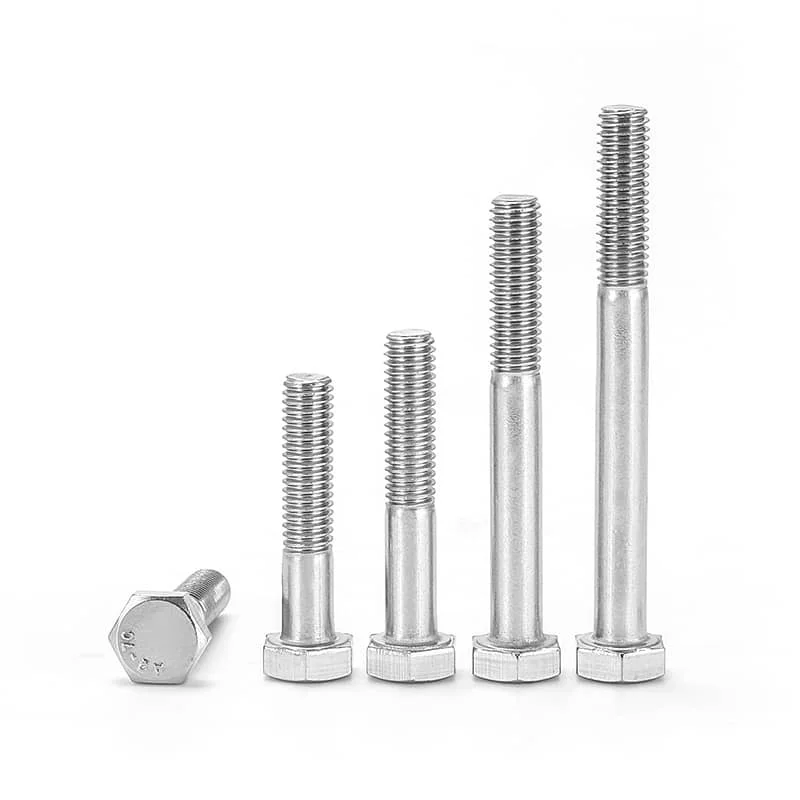 DIN931 Hex Head Bolts Half Thread A2-70 Stainless Steel 304 main Image DIN931 Hex Head Bolts Half Thread A2-70 Stainless Steel 304 main Image